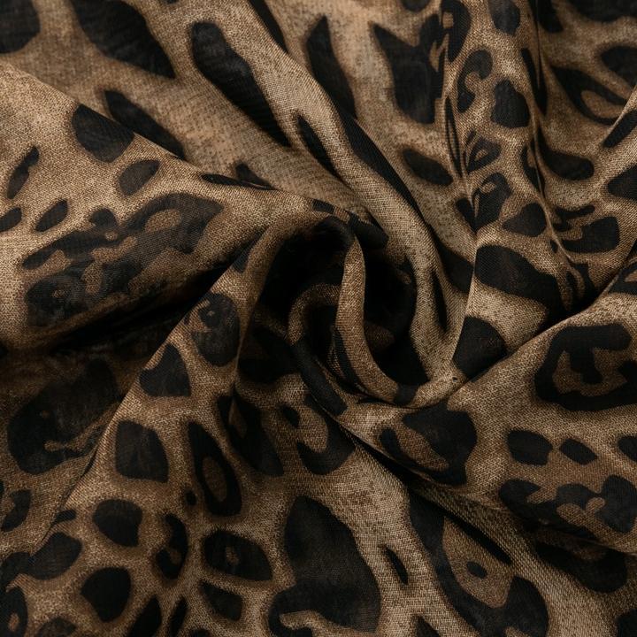 Leopard print V-neck sling dress