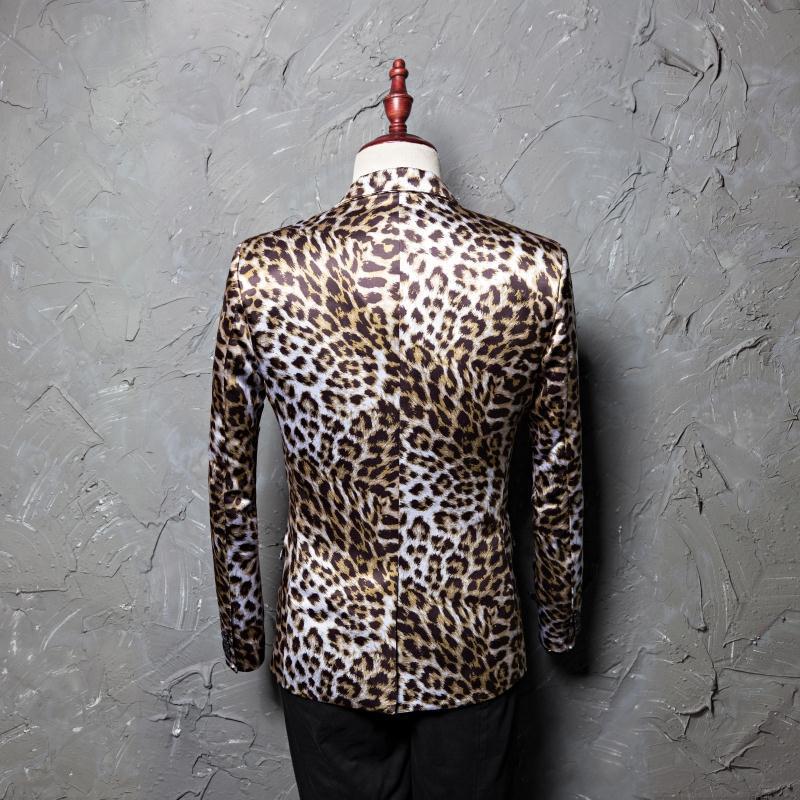 New printed leopard print Suit Jacket