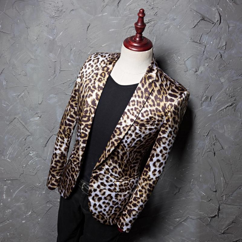 New printed leopard print Suit Jacket
